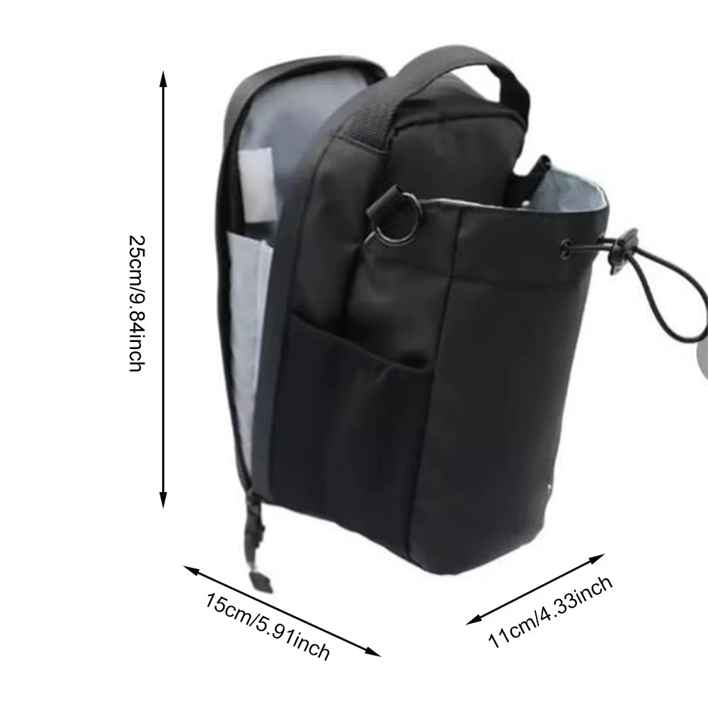 Large Capacity Magnetic Gym Bag with Phone Pocket and Water Bottle Pouch - Portable Accessories Organizer