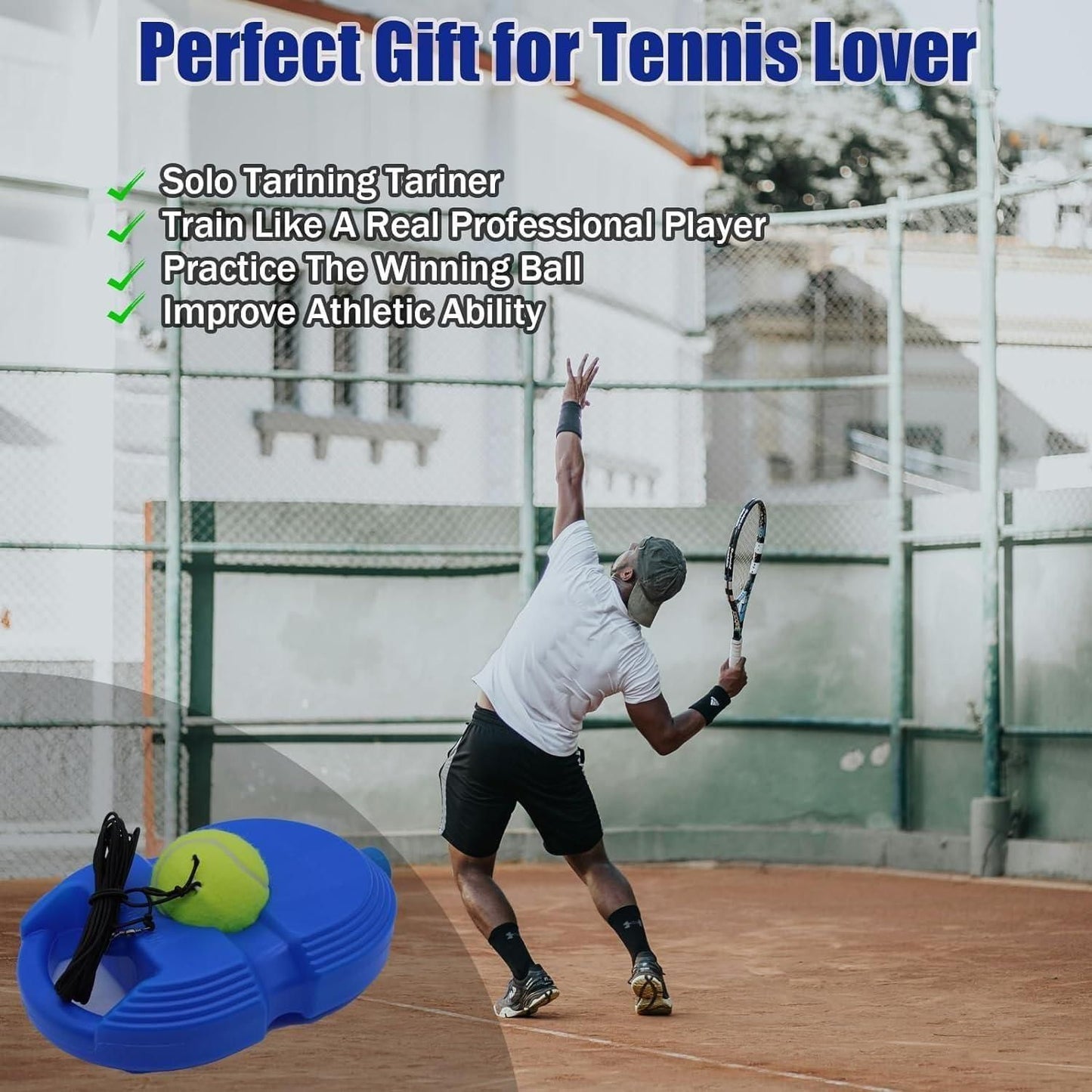 The Solo Tennis Trainer Rebound Ball with String