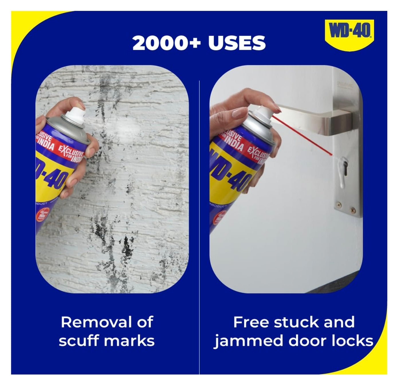 WD-40 Multi-Use Product – Multipurpose Spray for Rust Removal, Lubrication & Cleaning | Protects Metal from Corrosion, Loosens Stuck Parts & Stops Squeaks – 420ml