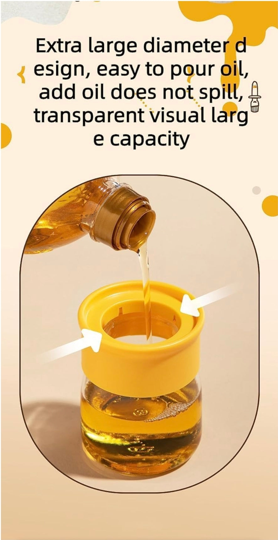 Oil Dispenser with Silicone Brush | Leak-Proof Glass Oil Bottle for Kitchen | 2-in-1 Oil and Sauce Dispenser for Cooking, Grilling, and Baking | Precise, Mess-Free Pouring