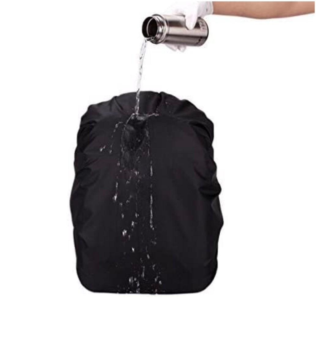 Waterproof Backpack Rain Cover – Pack of 2, Universal Fit for 20L to 40L Bags | Tear-Resistant, Dustproof & Lightweight Nylon Protection for School, Travel, Hiking & Daily Use (Black & Blue)