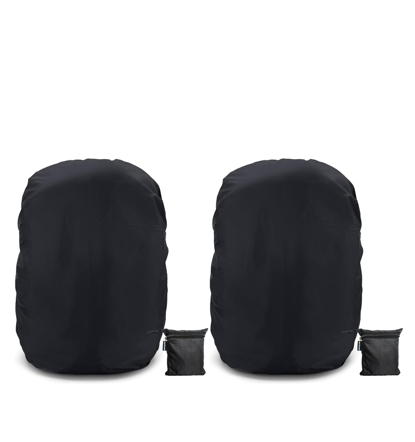 Waterproof Backpack Rain Cover – Pack of 2, Universal Fit for 20L to 40L Bags | Tear-Resistant, Dustproof & Lightweight Nylon Protection for School, Travel, Hiking & Daily Use (Black & Blue)