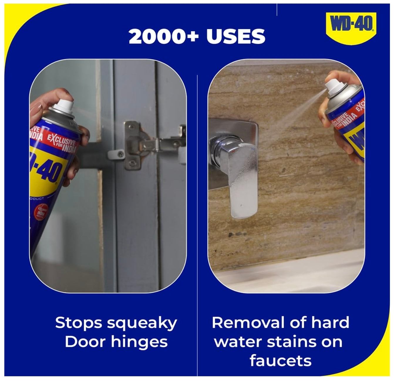 WD-40 Multi-Use Product – Multipurpose Spray for Rust Removal, Lubrication & Cleaning | Protects Metal from Corrosion, Loosens Stuck Parts & Stops Squeaks – 420ml
