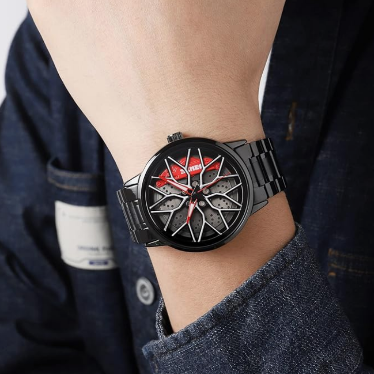 Stereoscopic Car Wheel Watch