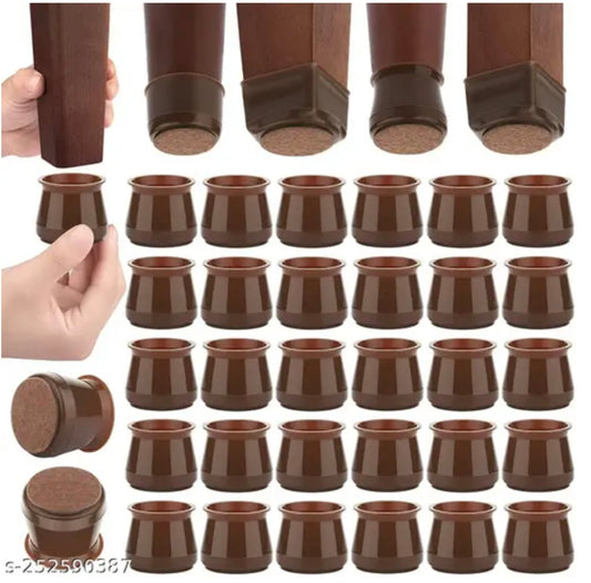 Chair Leg Protectors, 16Pcs Chair Leg Covers to Protect Floors, Chair Leg Caps Pad Suitable for Round and Square/Protecting Hardwood Floors from Scratches and Noise, Fits 1.18inch to 1.65inch