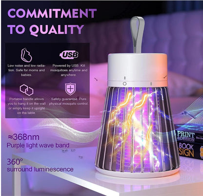 Lichen Electric Mosquito Killer Lamp | Powerful UV Light Insect Trap | Silent, Non-Toxic Fly & Bug Zapper for Home, Office & Outdoor | Eco-Friendly Mosquito Repellent Machine