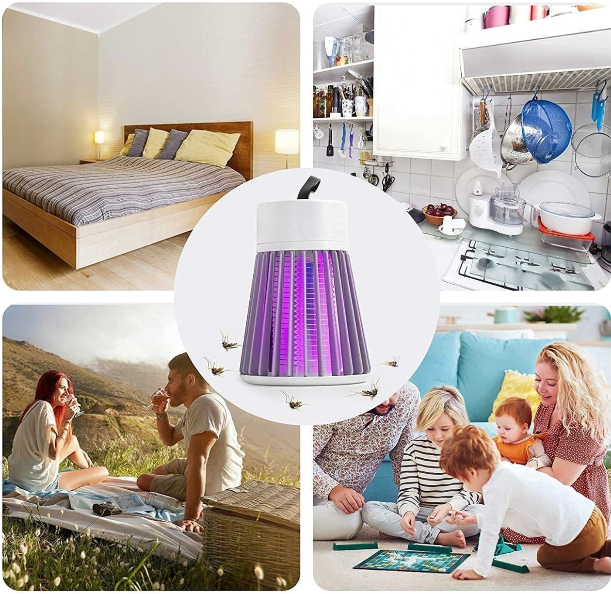 Lichen Electric Mosquito Killer Lamp | Powerful UV Light Insect Trap | Silent, Non-Toxic Fly & Bug Zapper for Home, Office & Outdoor | Eco-Friendly Mosquito Repellent Machine