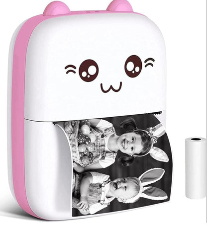 Mini Portable Bluetooth Pocket Printer | Wireless Thermal Printer for Photos, Notes, Labels | Compatible with Android & iOS | Inkless Mobile Printing for Office, School & Home Use