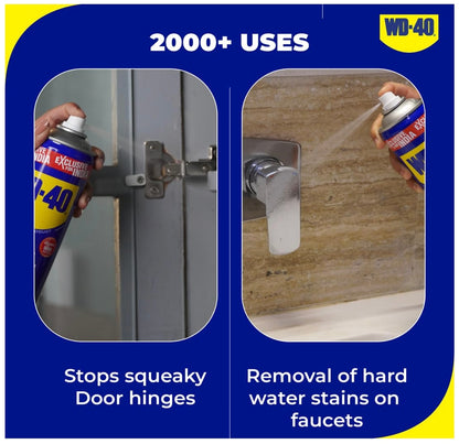 WD-40 Multi-Use Product – Multipurpose Spray for Rust Removal, Lubrication & Cleaning | Protects Metal from Corrosion, Loosens Stuck Parts & Stops Squeaks – 420ml