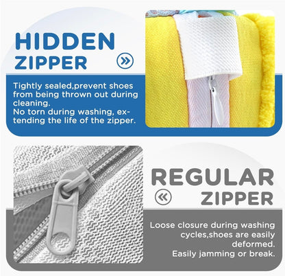 Premium Shoe Washing Bag for Laundry – Durable Mesh Sneaker Wash Bag with Zipper, Protects Shoes in Washing Machine, Reusable Shoe Laundry Bag for All Shoe Types
