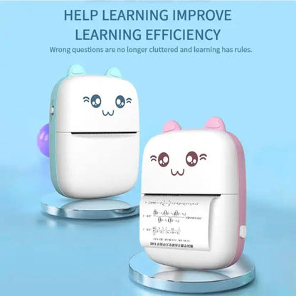 Mini Portable Bluetooth Pocket Printer | Wireless Thermal Printer for Photos, Notes, Labels | Compatible with Android & iOS | Inkless Mobile Printing for Office, School & Home Use